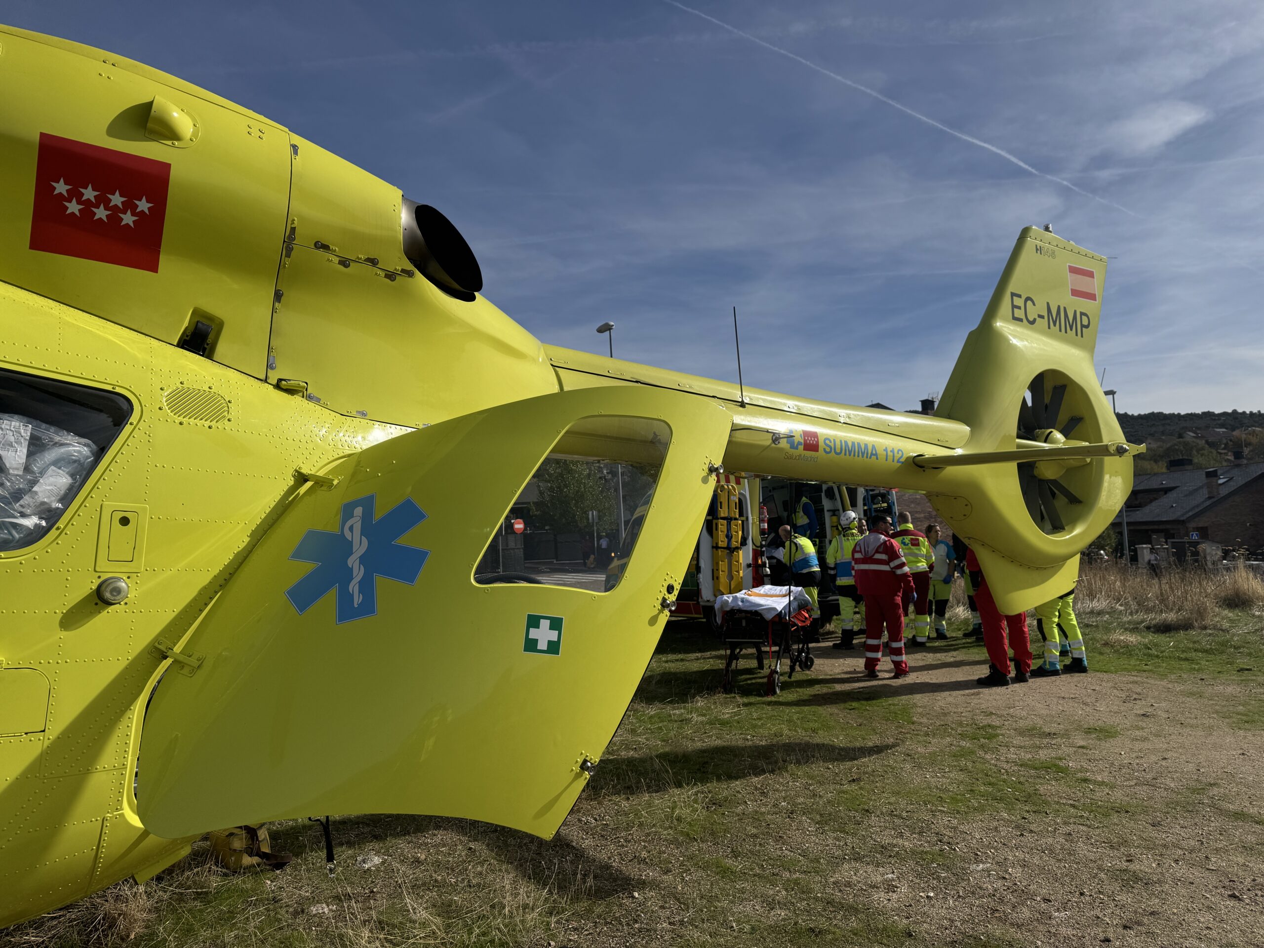 Un hombre de 62 años, herido muy grave al clavarse una varilla de hierro en Collado Villalba